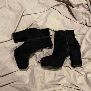 Black ankle boots